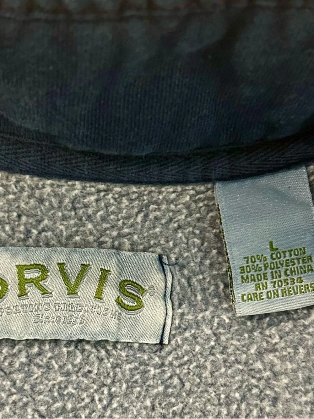 Orvis navy lakewashed